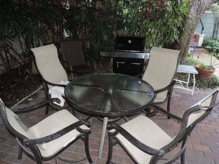 4 Chairs and Table Outdoor Furniture