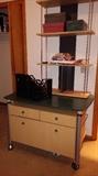 DESK ON WHEELS / BOOKCASE