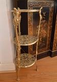 3-Tier Brass Display Table/Shelf