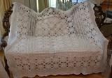 Vintage Crochet Bedspread / Coverlet 