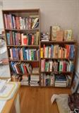 Bookshelves with Cookbooks, College Textbooks, French Instructional Books, Fiction, Business Books and More