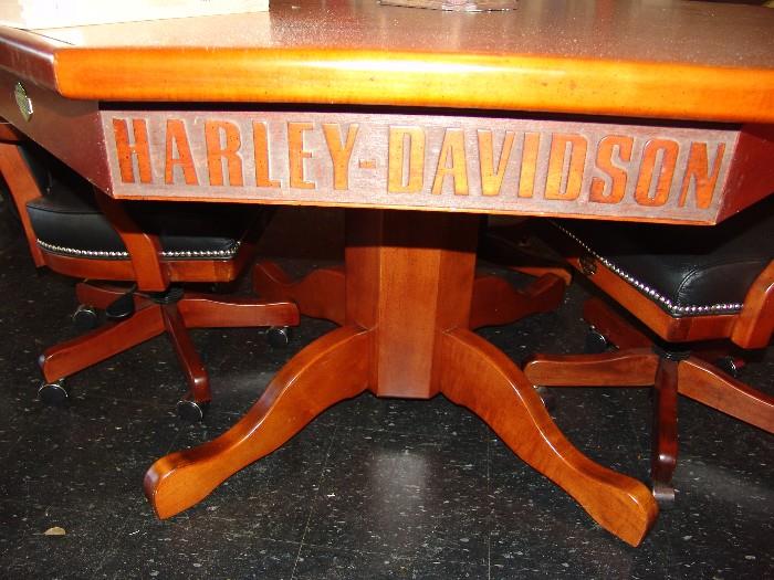 Pedestal of Harley Davidson table