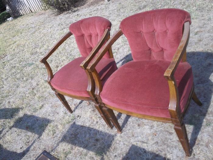 25 each red chairs