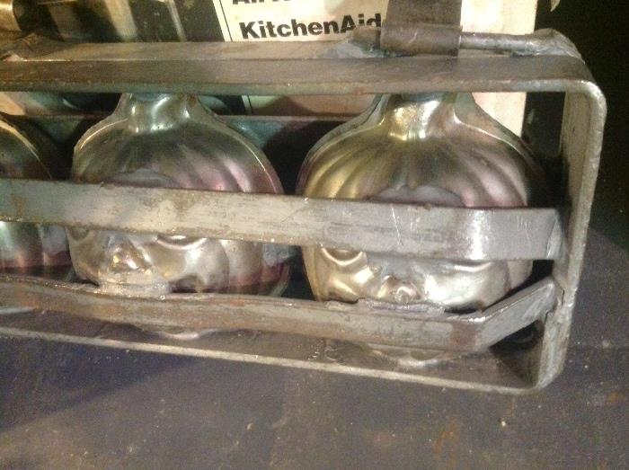 Cast iron Halloween molds