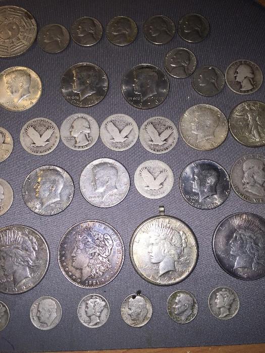 US SILVER COINS 
