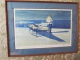 Fred Machetanz Limited Edition Print  Man w Sled 