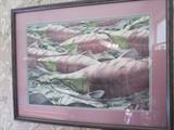Limited Edition Print Salmon  Alaskan Artist