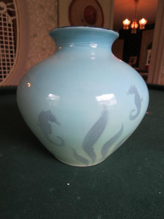 Wilson Pottery Sea Life Vase 