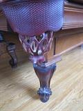 Close up of Corner Pocket and Legs of Billiards Table 