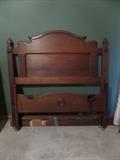 antique bed & rails 