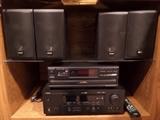 Yamaha RXV 459 amp with tuner & Boston surround sound speakers plus sub - Panasonic 5 cd changer