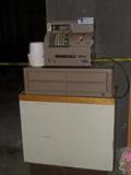 vintage  electric cash register & table 