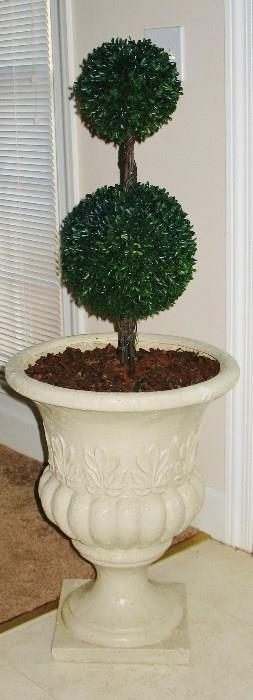 Pair of FOREVER Indoor or Outdoor Topiary Trees     and Planters.  $130 each.