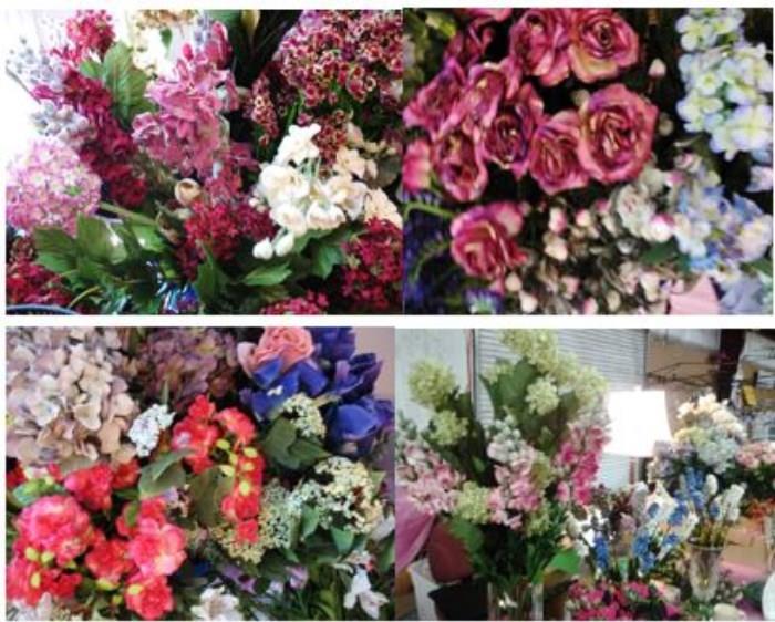 "Bunches"  of Gorgeous, High Quality Silk Flowers.