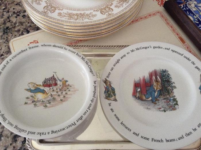 Beatrix Potter children's dishes