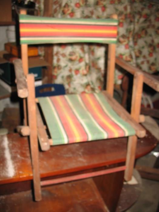 childs canvas folding chair