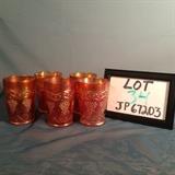 JP034 Northwood Marigold Grape & Cable Tumblers