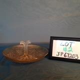 JP042 - #52 Clear to Marigold Grapeleaf Nut Bowl