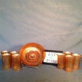 JP048 - #759 Imperial Marigold Tree Bark Berry Bowl-Glasses