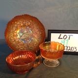 JP047 - #792-60-103 Peacock Tail Sherbet-Peacock Bowl