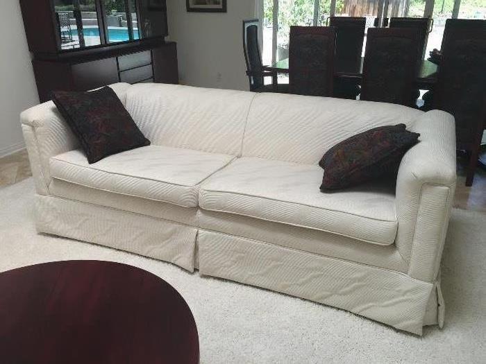 Custom designed white sofa -beautiful quality!
