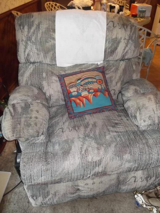large chair with massager