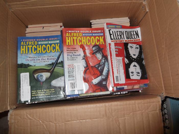 Alfred Hitchcock and Ellery Queen Mystery magazines
