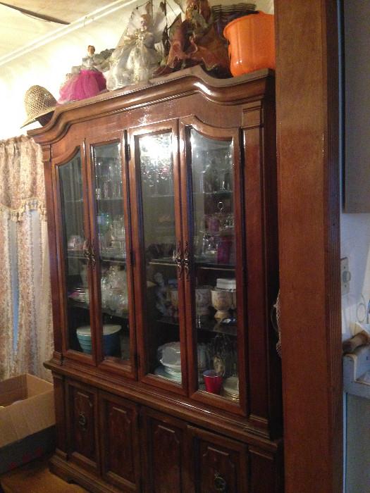 This china cabinet is chock full of goodies.