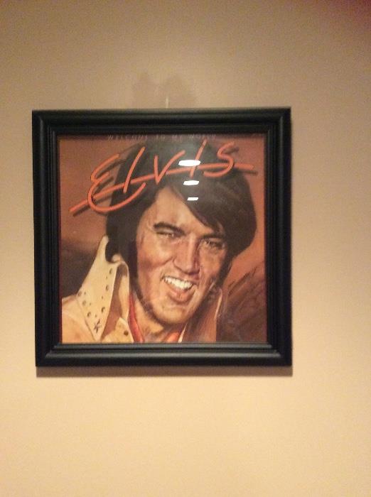Elvis album framed