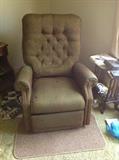 Upholstered Recliner $ 40.00