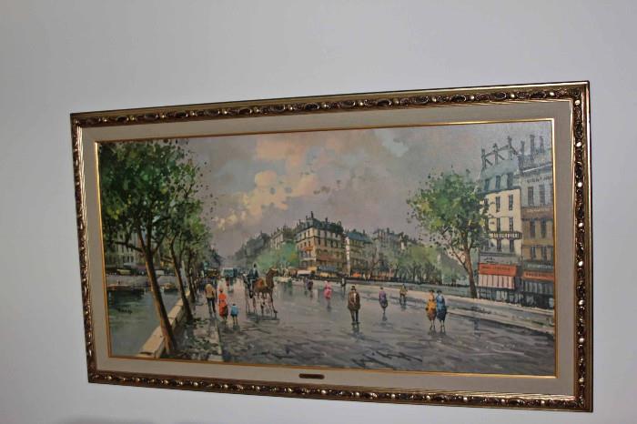 "Blvd Mont Parnasse" Painting by A. Divity.