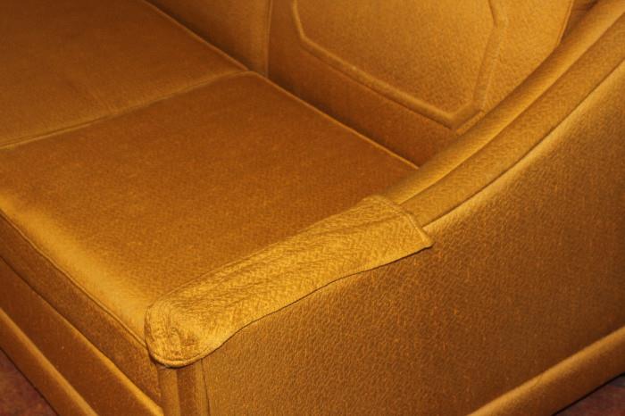 Details of Mid-century style sofa.