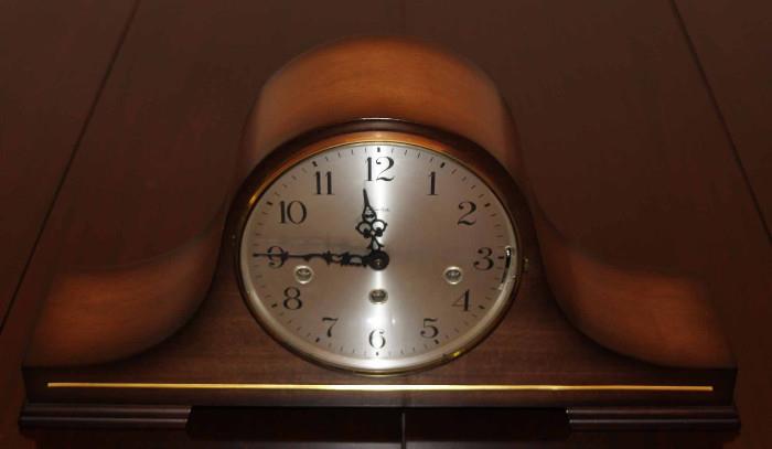 Mantel Clock, no jewels, unadjusted and made in West Germany by Cuckoo Clock MFG Co., INC. Plays West Minister.
