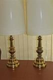 Brass lamps.