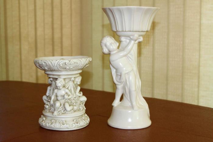 Ceramic Angel candle or floral holders.