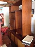 Mid century cabinet and shelf