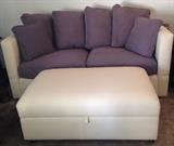 IKEA Sofa, Ottoman w Hinged Storage  (OTTOMAN SOLD) 