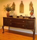 Antique Sideboard Buffet Server 