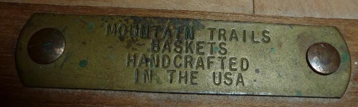 Mountain Trails USA Handcrafted Basket