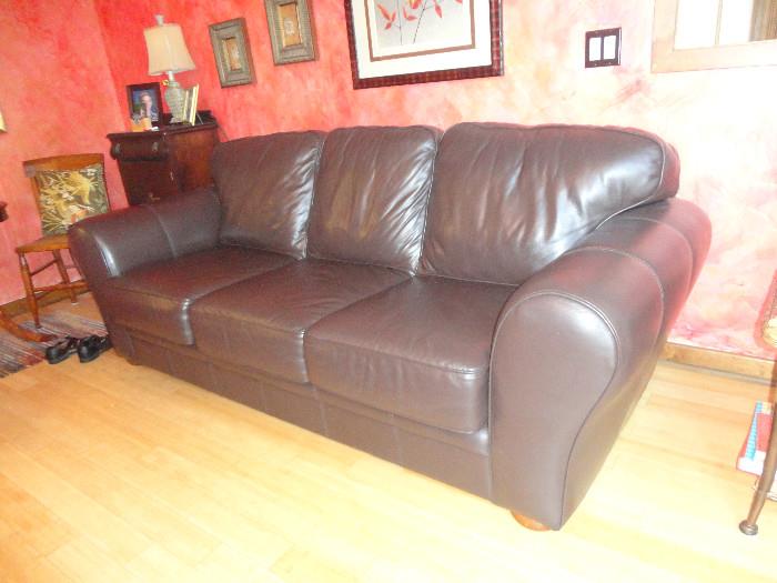Palliser leather sofa - very comfortable!