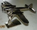 Vintage Mid-Century Chrome Airplane