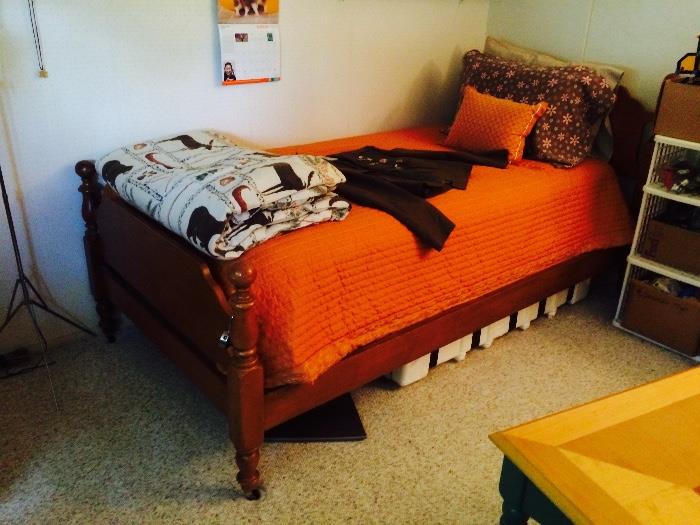 Twin Bed, Vintage Linens & More