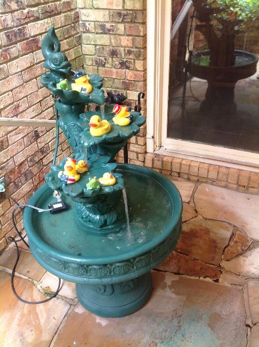 Fountain.  Ducks included!