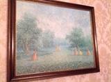 Framed painting