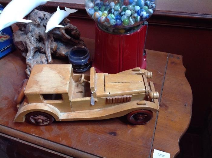 Wood model car