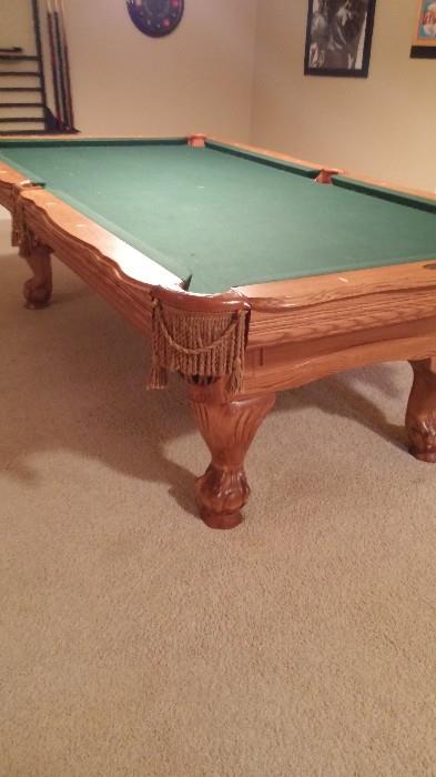 American Heritage Pool Table, with other items for game room.  