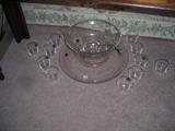 nice punch bowl set that has never been used