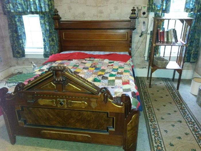 Beautiful Carved Bed Headboard & Foot board only