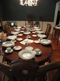 French Drexel table set with Sea Gull china.