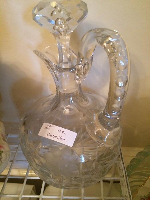 One of several decanters